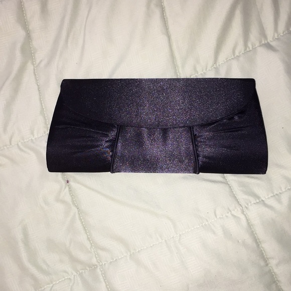 Black satin clutch NWOT - Picture 1 of 3